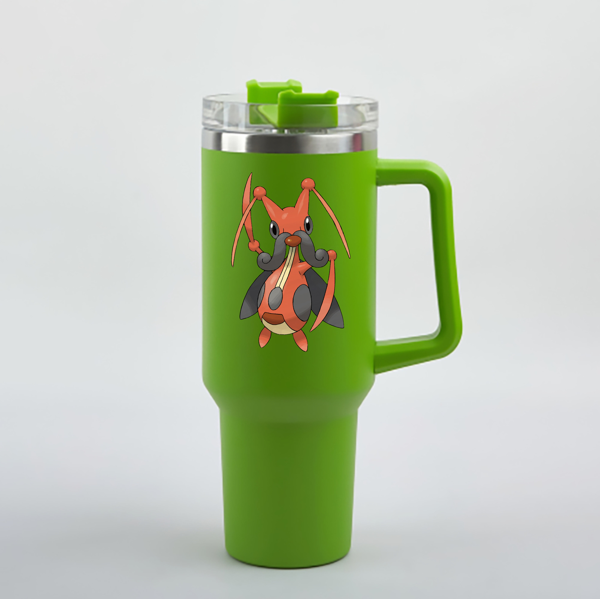 （画像用） ポケットモンスター Pokémon 1200mL車用タンブラー - クリスタルステッカー（プラスチックストロー付き）
